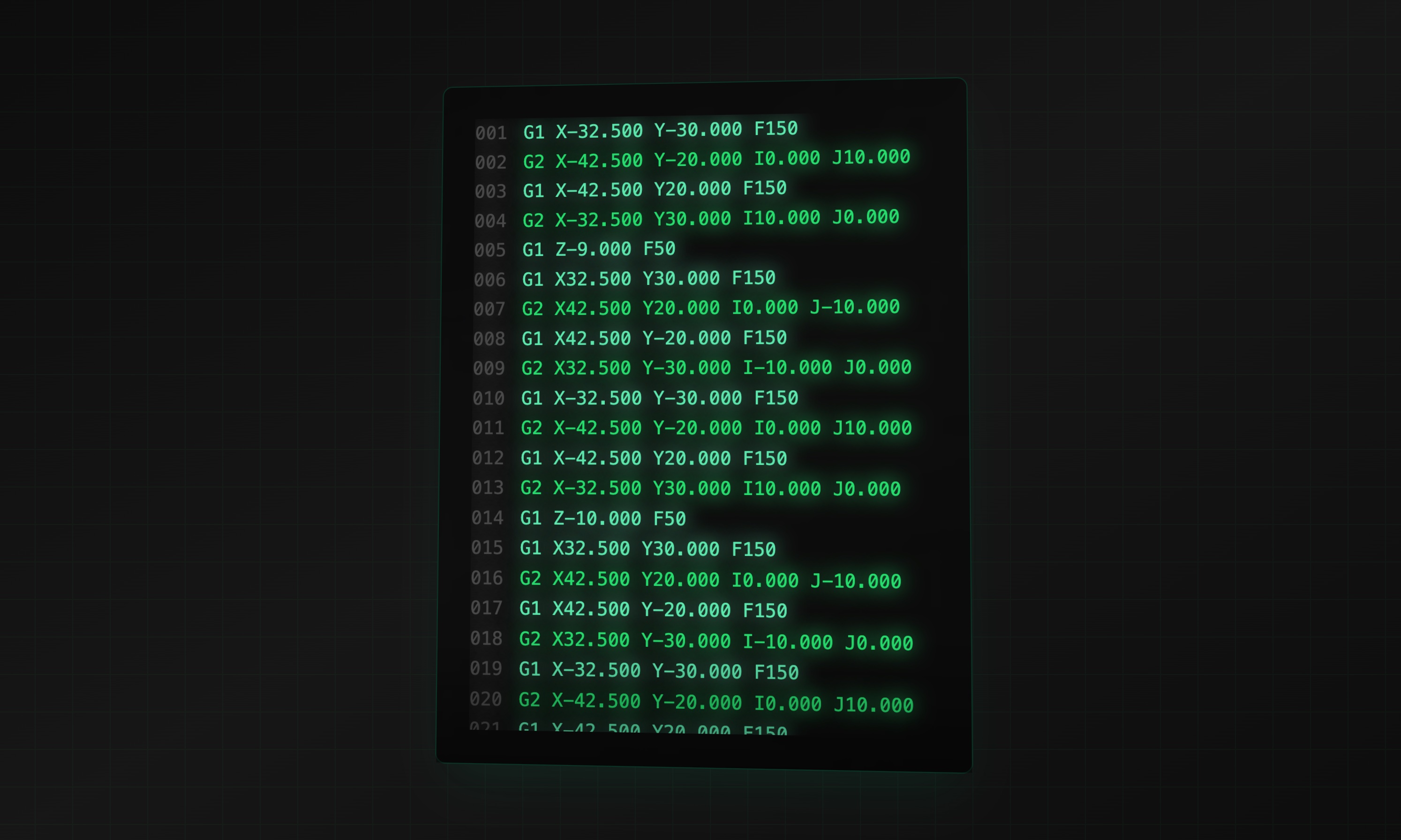 GPath CNC G-code output